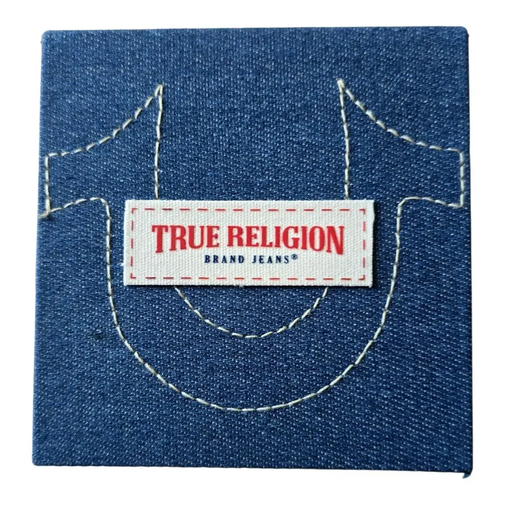 True Religion Men’s Watch Black Gold Dial TRM107 Analog Leather Strap Fashion